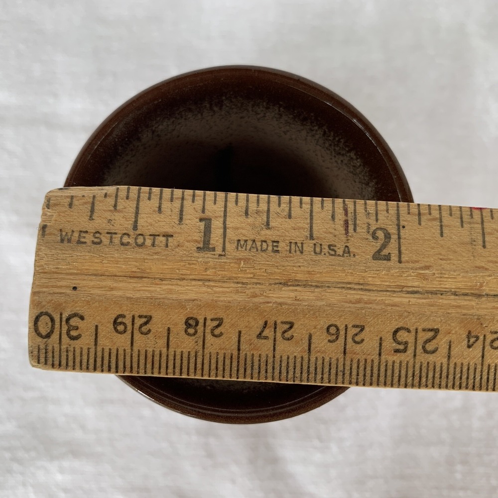 FRANKOMA Juice Glasses Tumbler Plainsman Model 90C 3" Pottery SET OF 2 Brown - Picture 4 of 8